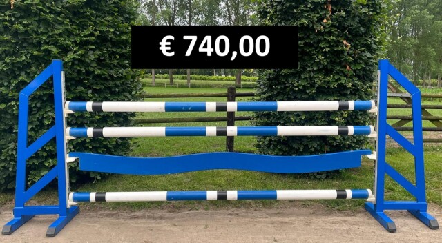 Stijl Blauw Wit met plank