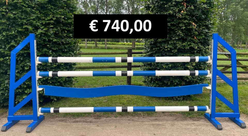 Stijl Blauw Wit met plank