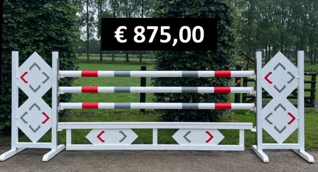 Stijl Wit Rood Grijs met prijs